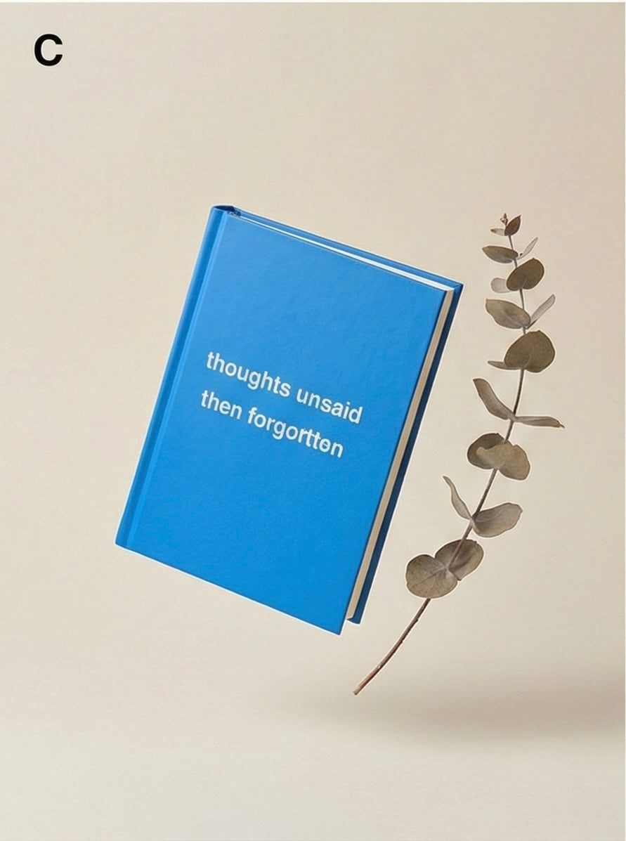 Thoughts Unsaid, Then Forgotten – Hardcover Journal