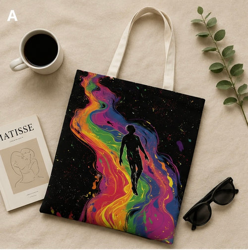 Cosmic Flow Tote Bag