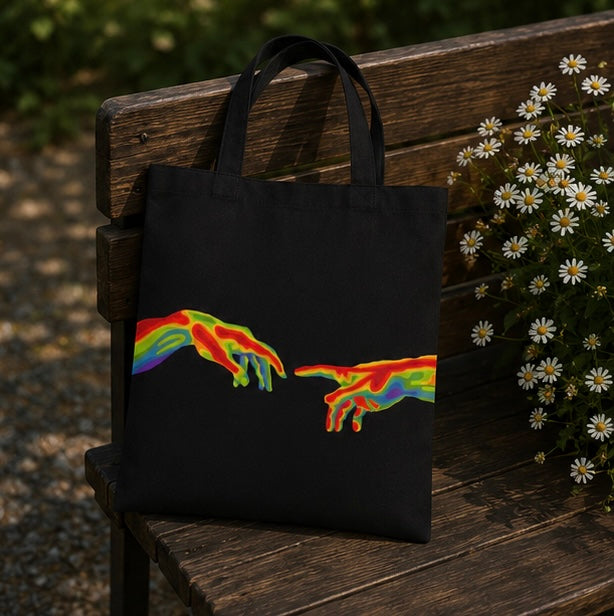 "Connected Hands" Tote Bag