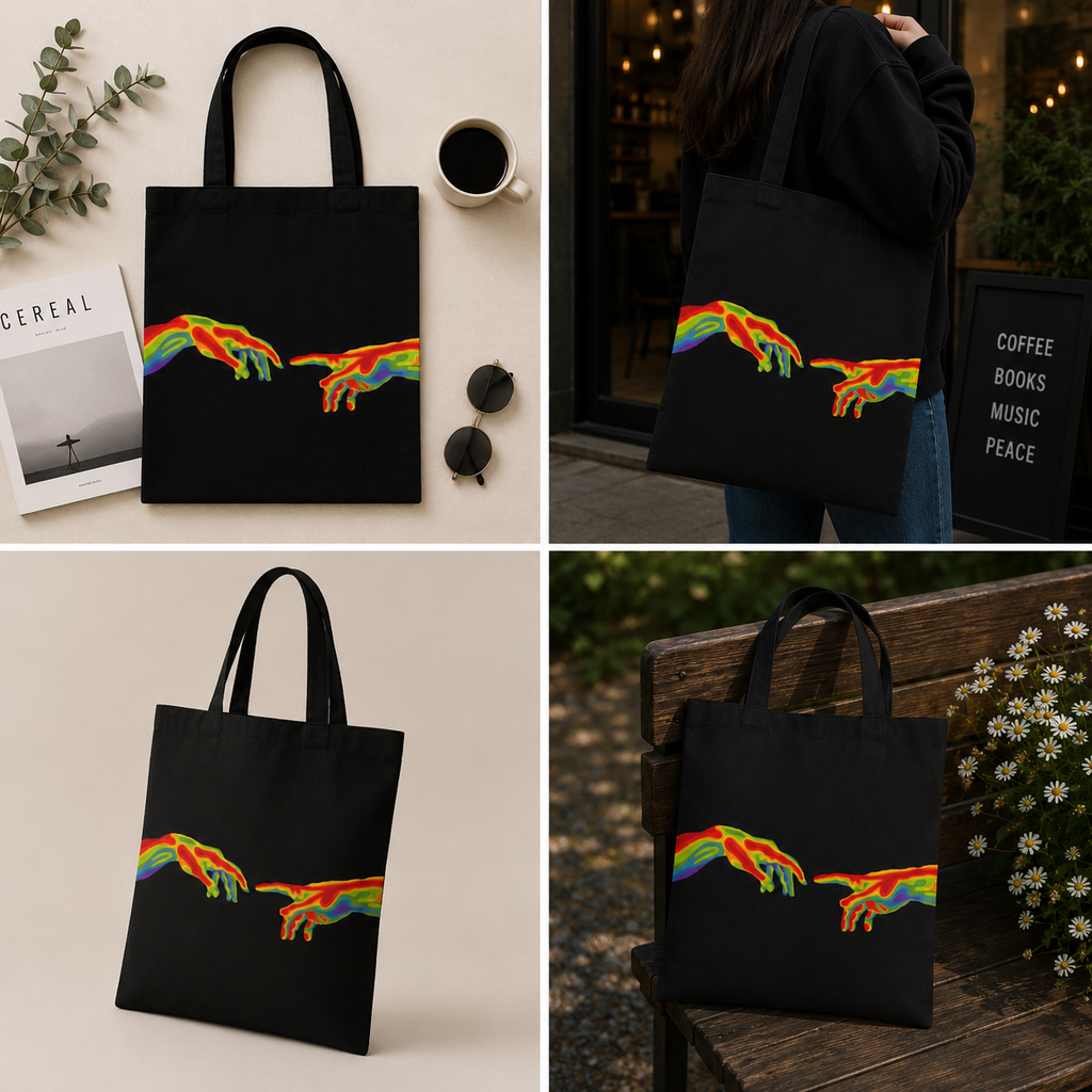 "Connected Hands" Tote Bag