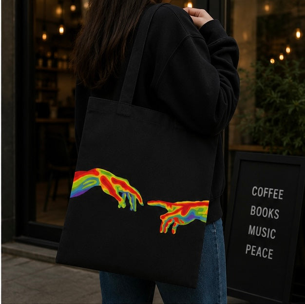 "Connected Hands" Tote Bag