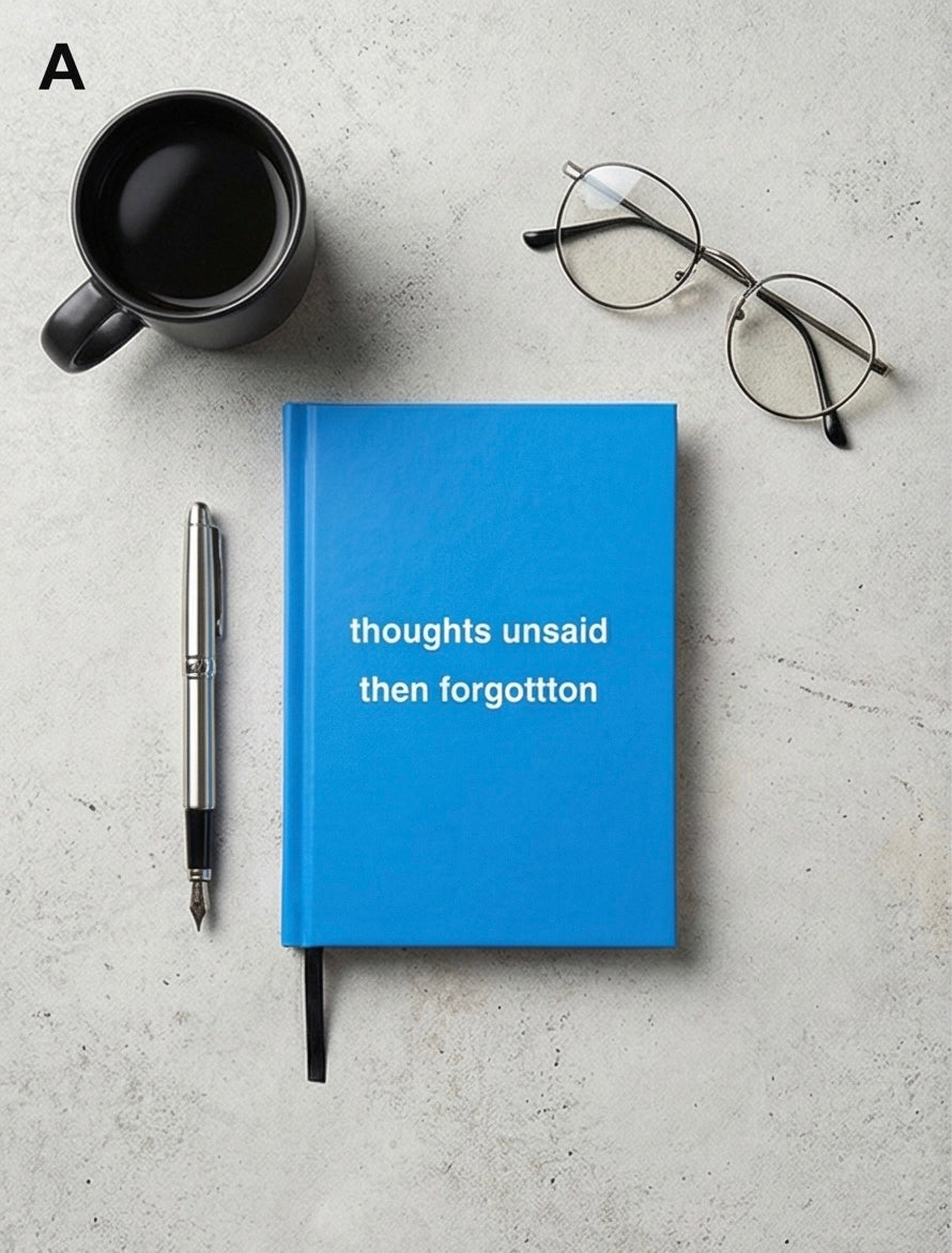 Thoughts Unsaid, Then Forgotten – Hardcover Journal