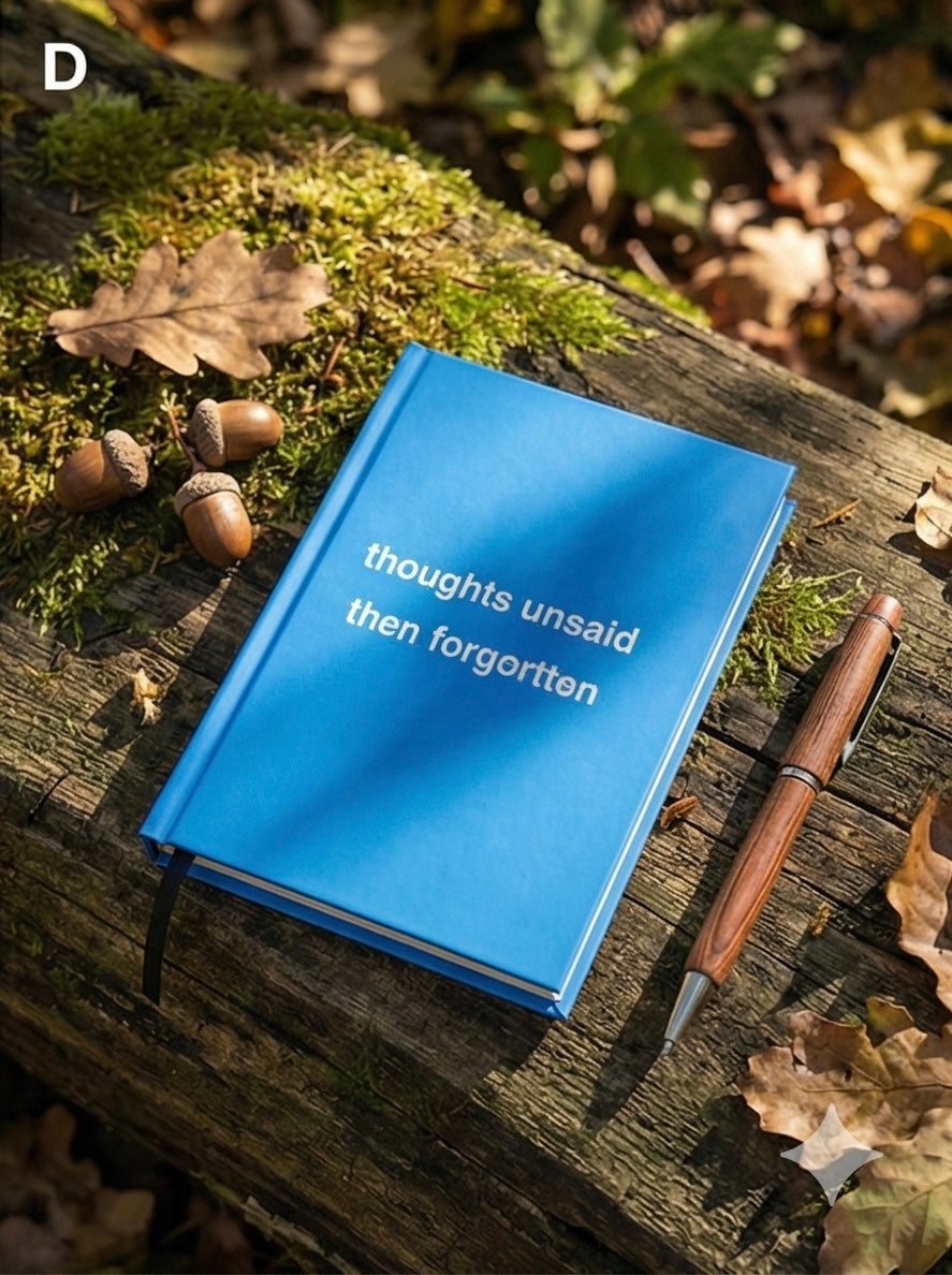 Thoughts Unsaid, Then Forgotten – Hardcover Journal